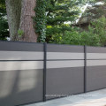 1.8*1.8m (6FT) Waterproof Wood Plastic Panel Fence Pillar Easy Installation Aluminum Frame Recycled WPC Composite Garden Fencing